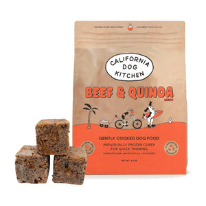 California Dog Kitchen Beef & Quinoa Recipe Gently Cooked Dog Food