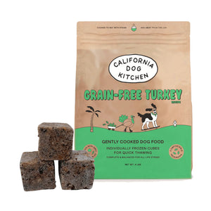 California Dog Kitchen Grain Free Turkey Recipe Gently Cooked Dog Food