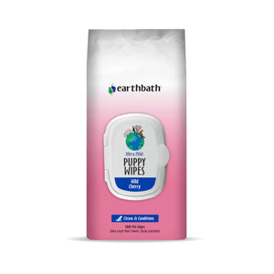 Earthbath Ultra-Mild Puppy Wipes Cherry (100ct)