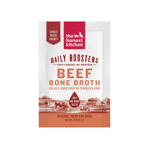 The Honest Kitchen Daily Boosters Beef Bone Broth Single Servings