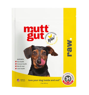 Mutt Gut Microbiome Chicken Recipe Raw Dog Food
