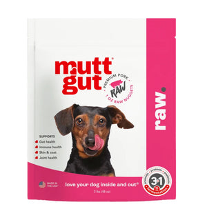Mutt Gut Microbiome Pork Recipe Raw Dog Food