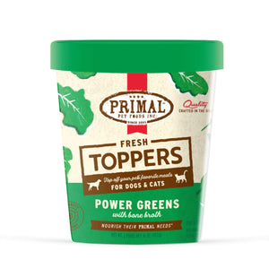 Primal Fresh Topper Power Greens Recipe for Dogs & Cats