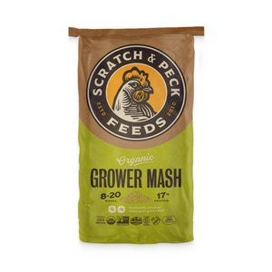Scratch & Peck Organic Grower Mash Chicken Feed 40lb