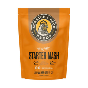 Scratch & Peck Organic Starter Mash Chicken Feed 10lb